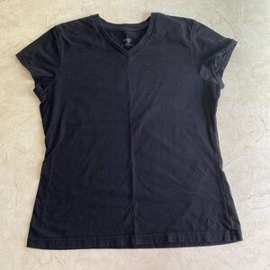 Danskin Black V-neck Tee